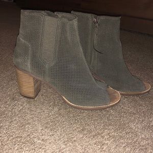 TOMS open toe booties